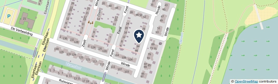 Kaartweergave Winde 90 in Zeewolde