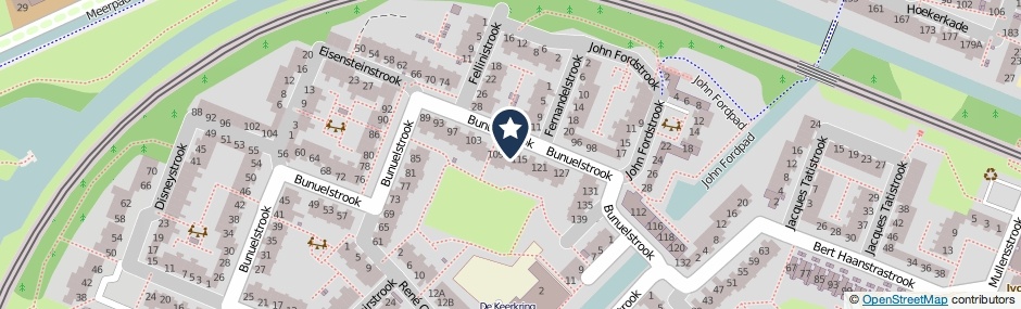 Kaartweergave Bunuelstrook 113 in Zoetermeer
