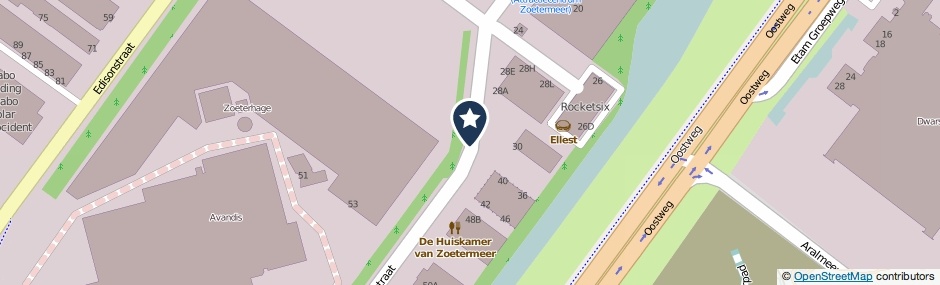 Kaartweergave Wattstraat in Zoetermeer