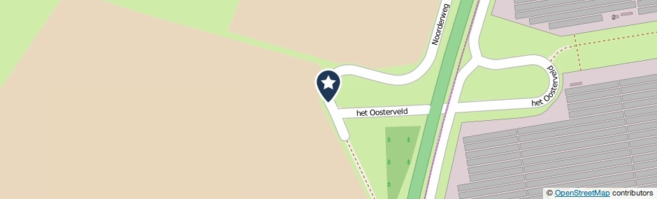 Kaartweergave Noorderweg in Zuidwolde (Drenthe)