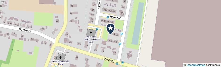 Kaartweergave Harenstraat 10 in Zuilichem