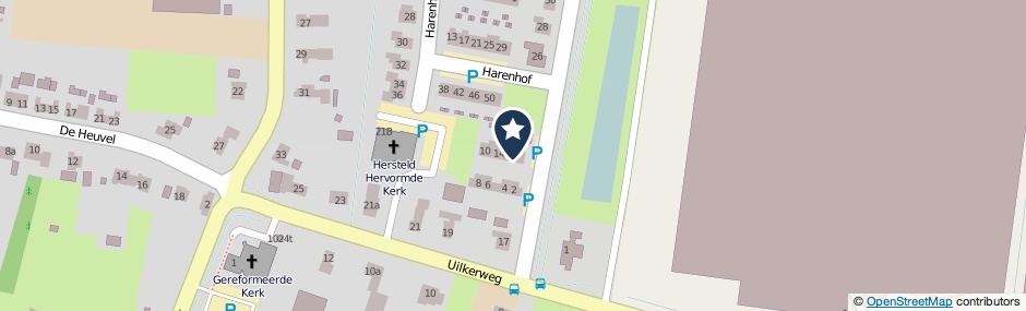 Kaartweergave Harenstraat 18 in Zuilichem