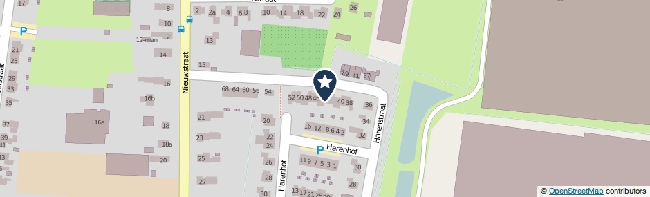 Kaartweergave Harenstraat 44 in Zuilichem