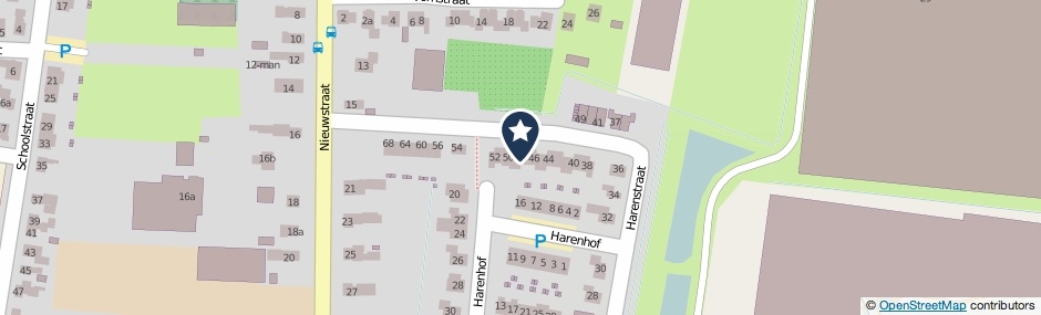 Kaartweergave Harenstraat 48 in Zuilichem