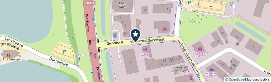 Kaartweergave Gelderhorst in Zutphen