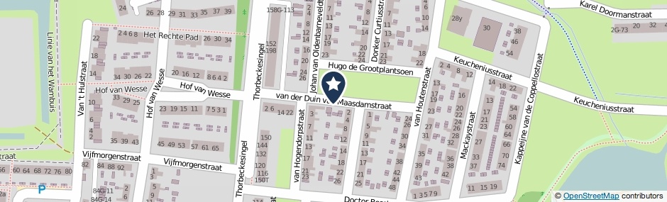 Kaartweergave Van Der Duin Van Maasdamstraat in Zutphen