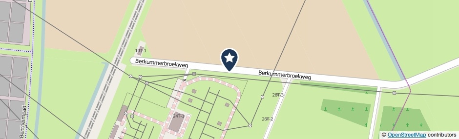 Kaartweergave Berkummerbroekweg in Zwolle